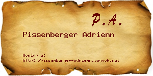 Pissenberger Adrienn névjegykártya